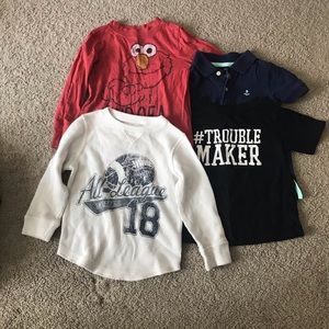 Boys 2T Shirt Bundle Elmo Carter’s Children’s
